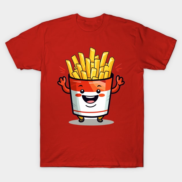 kawaii french fries T-Shirt cute T-Shirt by nonagobich